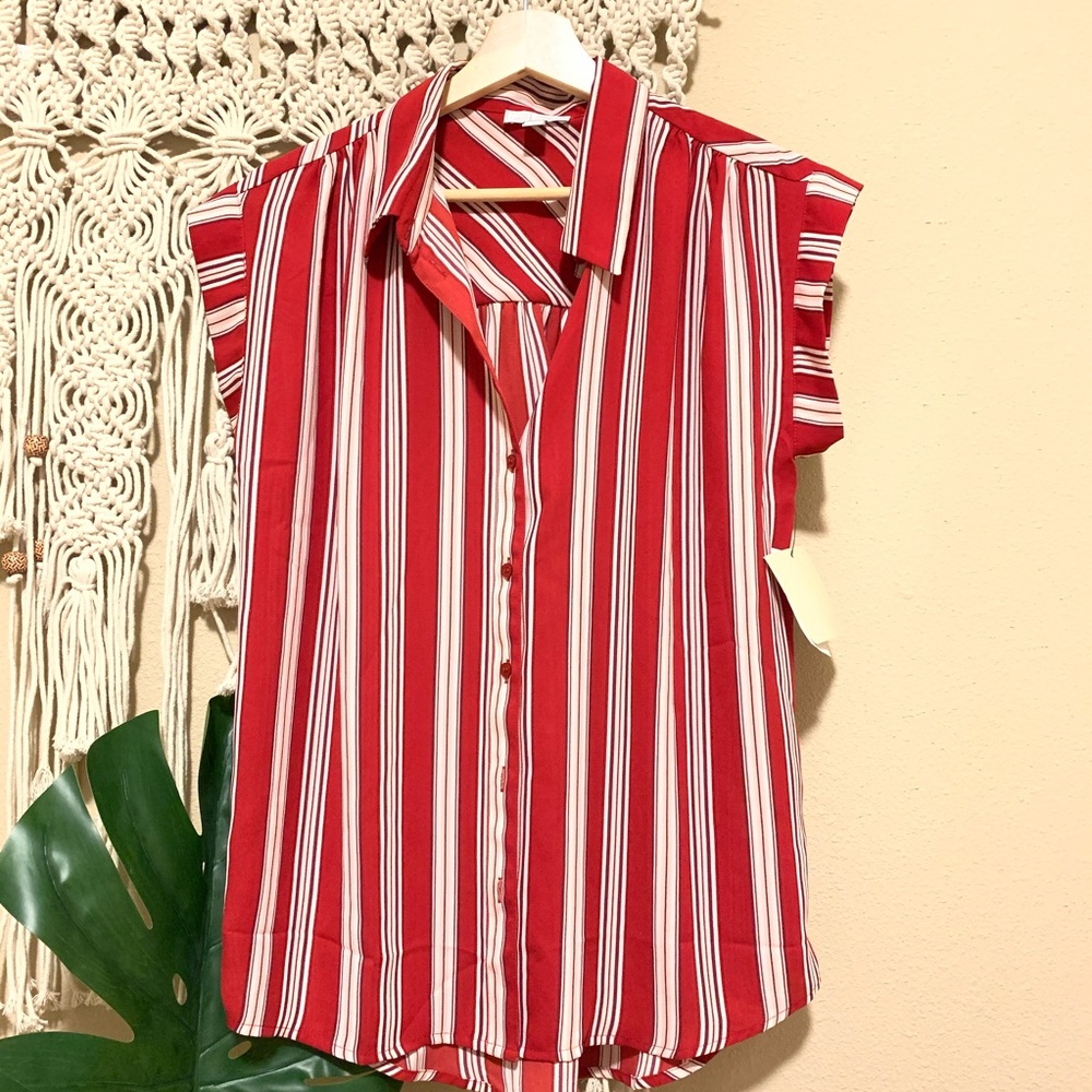 NWT Oversized Striped Shirt